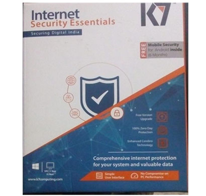 k7 internet security essentials 1 user, 1 year
